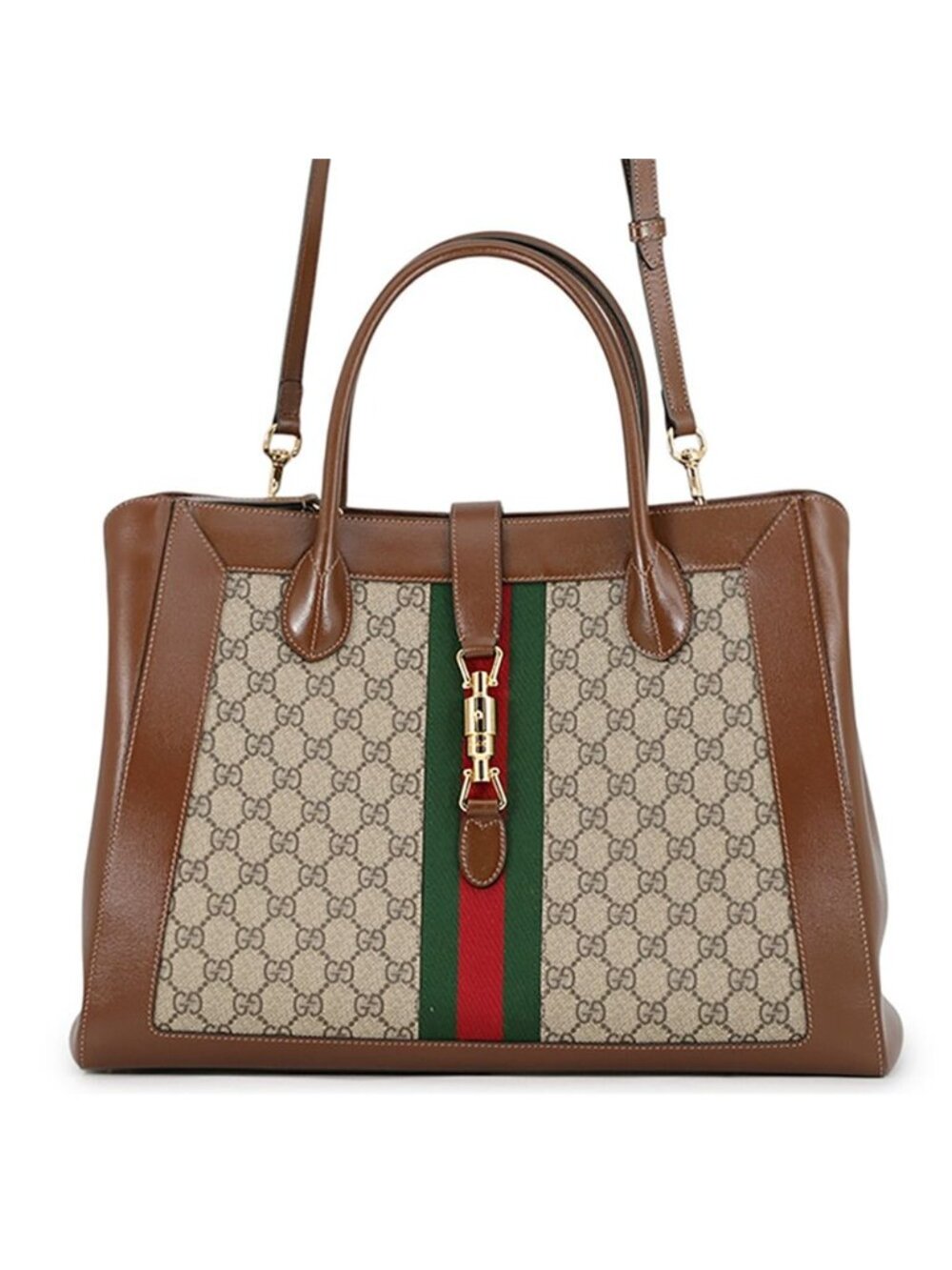 Gucci Tote Bag Jackie 1961 GG Supreme Large 2-Way
